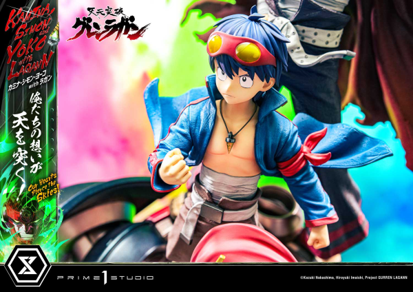 Prime 1 Studio Ultimate Premium Masterline Tengen Toppa Gurren Lagann Kamina, Simon & Yoko with Lagann "Our Hearts Pierce the Skies" Deluxe Version | 4580708049557