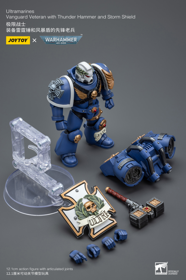 Joy Toy Ultramarines Vanguard Veteran with Thunder Hammer and Storm Shield