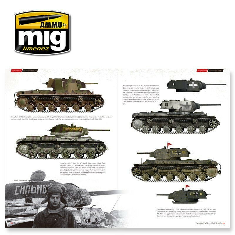 Ammo Mig Eastern Front Russian Vehicles 1935-1945 - Camouflage Profile Guide (English)