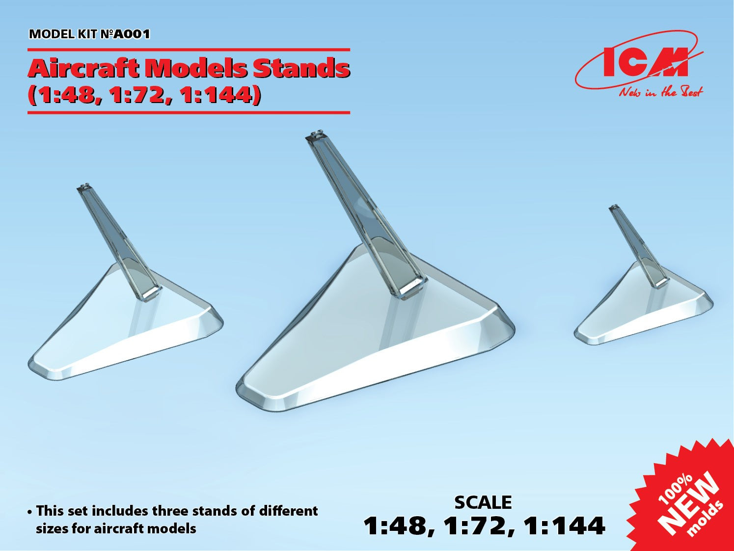 ICM Aircraft Models Stands (1:48, 1:72, 1:144)