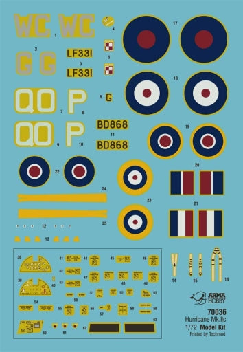 Arma Hobby 1/72 Hurricane Mk IIc Model Kit