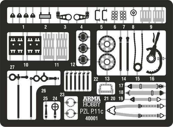 Arma Hobby 1/48 PZL P.11c Aircraft Expert Set