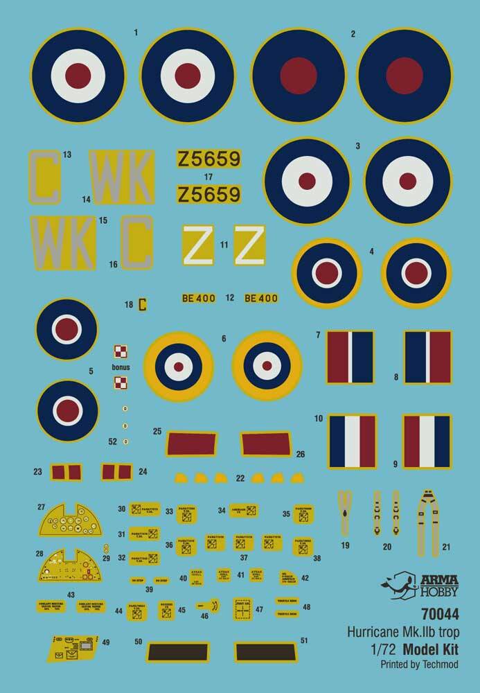 Arma Hobby 1/72 Hurricane Mk II B with Tropical Filter