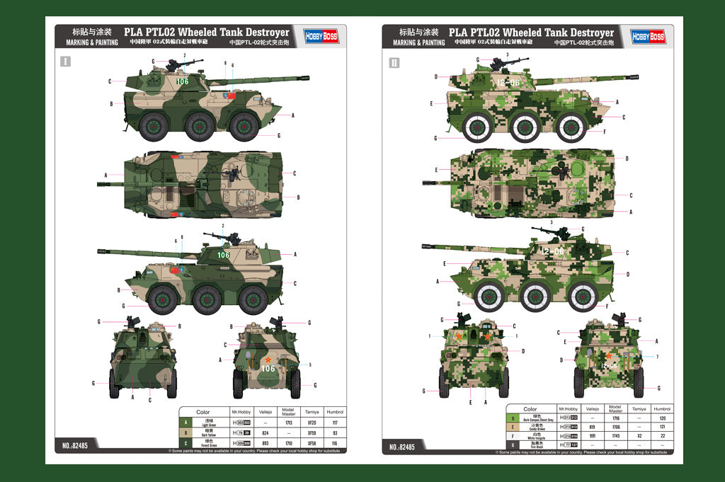 Hobby Boss 1/35 PLA PTL02 Wheeled Tank Destroyer