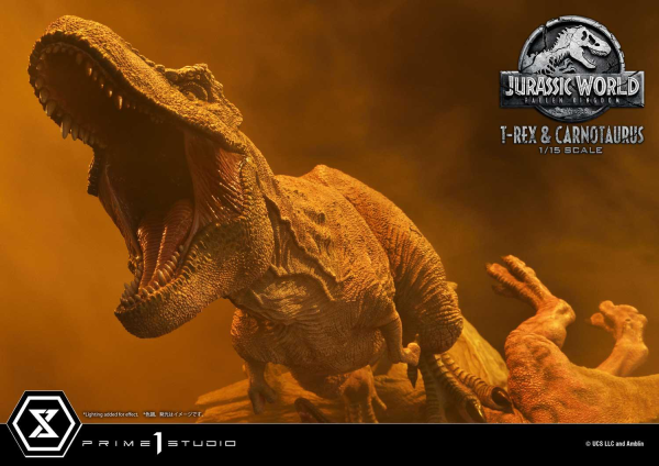 Prime 1 Studio Legacy Museum Collection Jurassic World: Fallen Kingdom (Film) Tyrannosaurus-Rex & Carnotaurus 1/15 scale Deluxe Version | 4580708034874