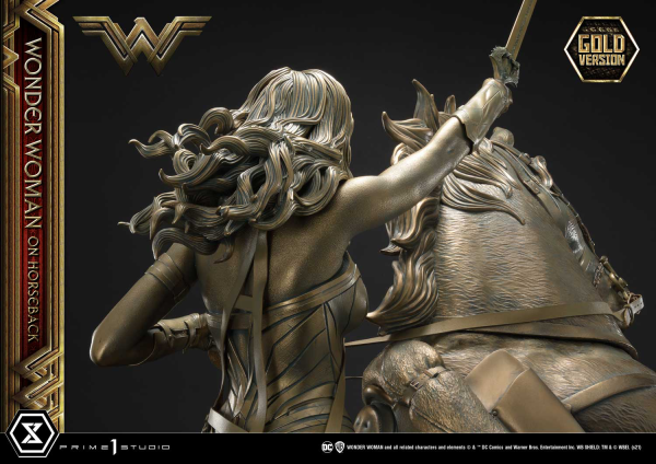 Prime 1 Studio Museum Masterline Wonder Woman (Film) Wonder Woman on HorseBack Gold Version | 4562471909313