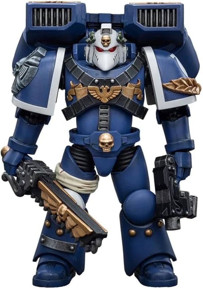 Joy Toy Ultramarines Vanguard Veteran with Chainsword and Bolt Pistol