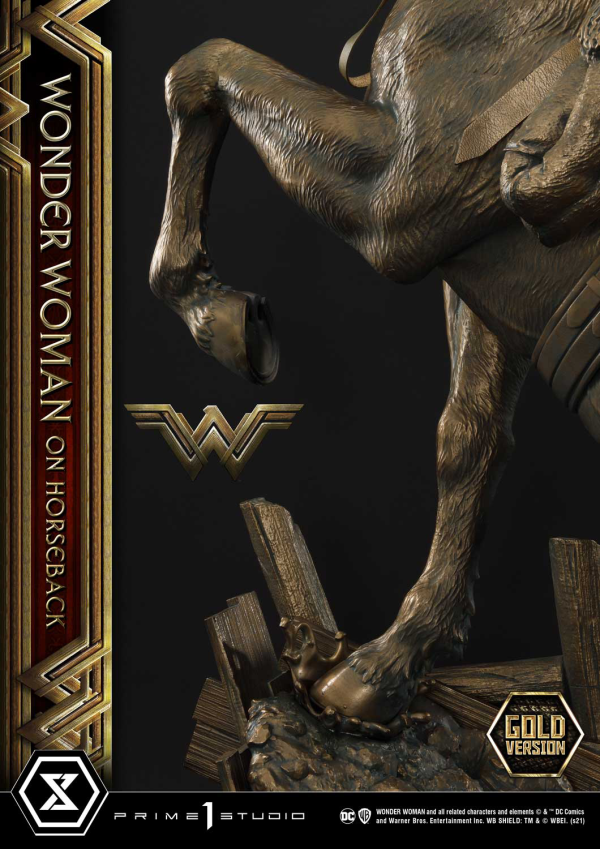 Prime 1 Studio Museum Masterline Wonder Woman (Film) Wonder Woman on HorseBack Gold Version | 4562471909313