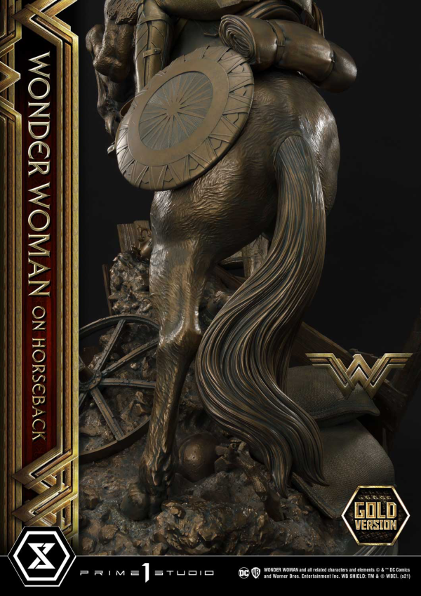 Prime 1 Studio Museum Masterline Wonder Woman (Film) Wonder Woman on HorseBack Gold Version | 4562471909313