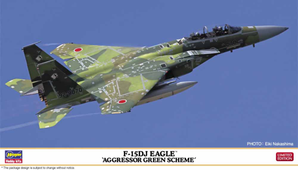 Hasegawa 1/72  F-15DJ EAGLE "AGGRESSOR GREEN SCHEME"(4967834024601)(4967834024601)