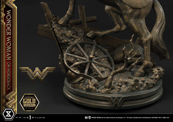 Prime 1 Studio Museum Masterline Wonder Woman (Film) Wonder Woman on HorseBack Gold Version | 4562471909313