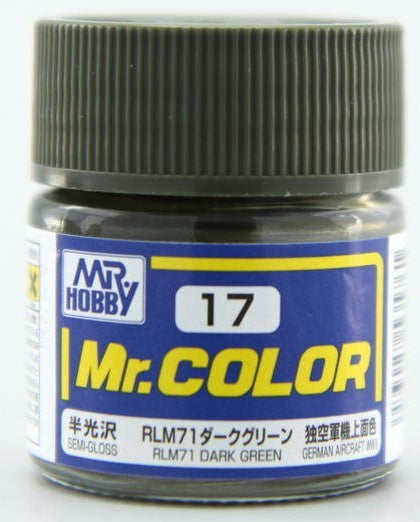 Mr Hobby Mr. Color 17 - RLM71 Dark Green (Semi-Gloss/Aircraft)