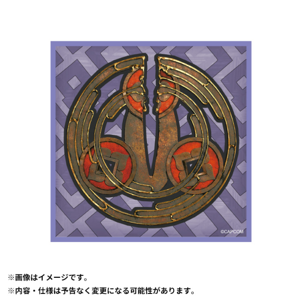 CAPCOM rubber coaster Tsuba Guard: Rikugo's Vigor | 4976219131339