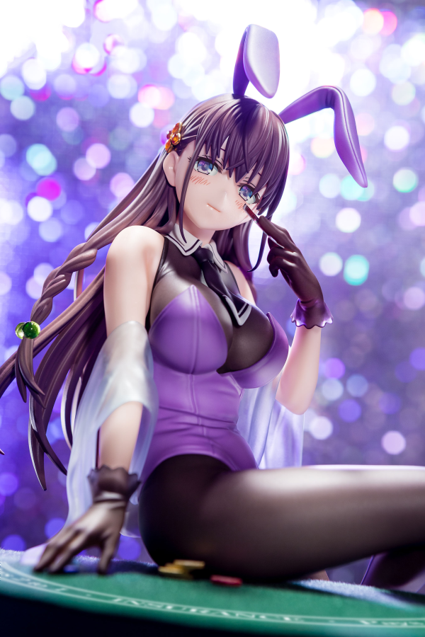 Hakoiri-musume Elfine Phillet wearing flower’s purple bunny costume with Nip Slip Gimmick System | 4570000500184