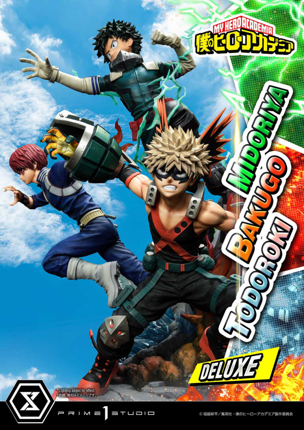 Prime 1 Studio Ultimate Premium Masterline My Hero Academia Midoriya, Bakugo & Todoroki Deluxe Version(4582535945804)(4582535945804)