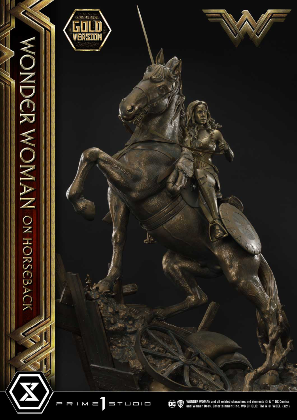 Prime 1 Studio Museum Masterline Wonder Woman (Film) Wonder Woman on HorseBack Gold Version | 4562471909313