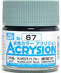 Mr Hobby Acrysion N67 - RLM65 Light Blue (Semi-Gloss/Aircraft)