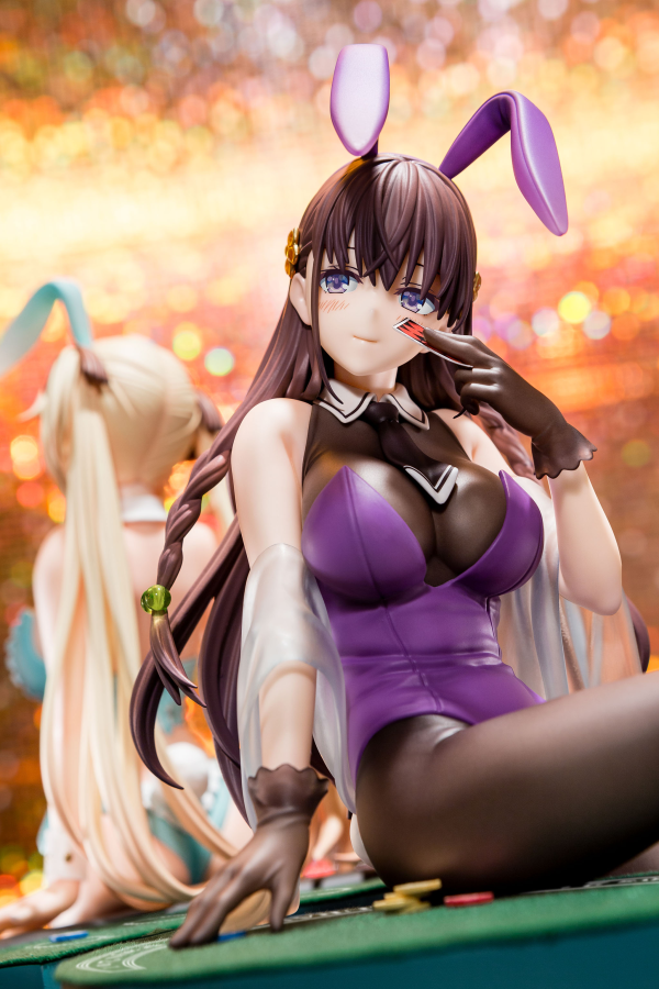 Hakoiri-musume Elfine Phillet wearing flower’s purple bunny costume with Nip Slip Gimmick System | 4570000500184