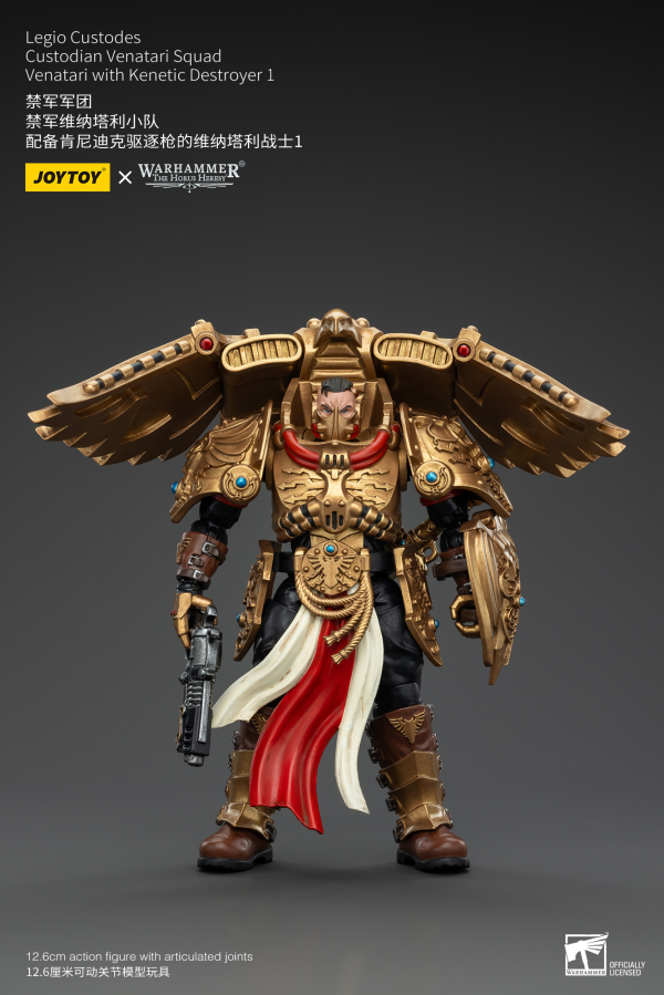 JOYTOY Legio Custodes Custodian Venatari Squad Venatari with Kenetic Destroyer 1(6927054400775)(6927054400775)