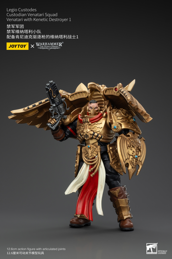 JOYTOY Legio Custodes Custodian Venatari Squad Venatari with Kenetic Destroyer 1(6927054400775)(6927054400775)