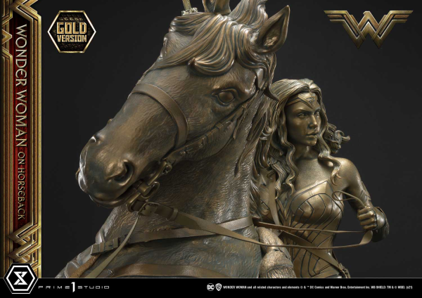 Prime 1 Studio Museum Masterline Wonder Woman (Film) Wonder Woman on HorseBack Gold Version | 4562471909313