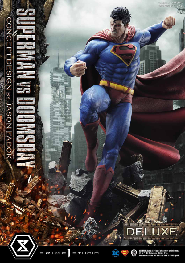 Prime 1 Studio Ultimate Museum Masterline Superman (Comics) Superman VS Doomsday (Concept By Jason Fabok) Deluxe Version(4580708034164)(4580708034164)