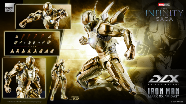 threezero Marvel Studios: The Infinity Saga - DLX Iron Man Mark 21 “Midas”(4895250815452)(4895250815452)