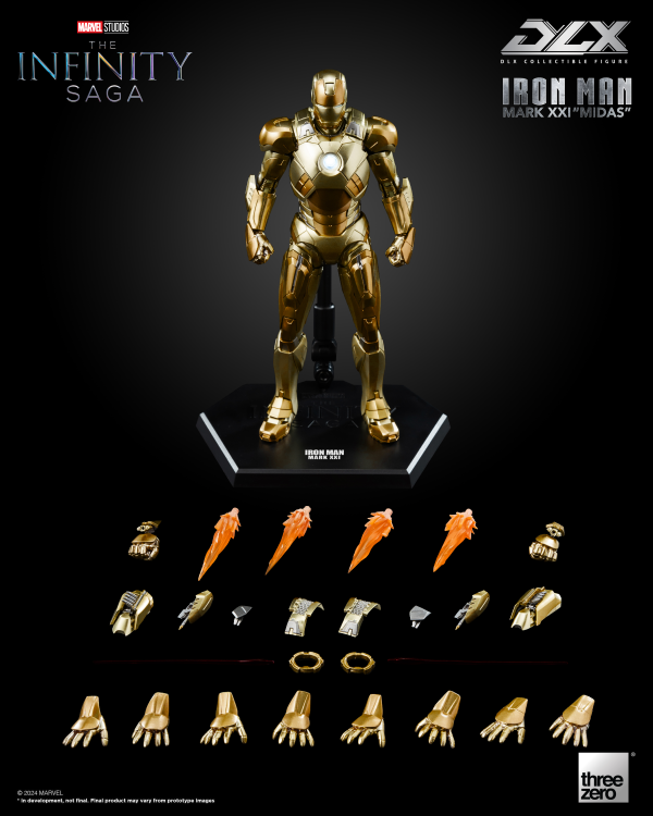 threezero Marvel Studios: The Infinity Saga - DLX Iron Man Mark 21 “Midas”(4895250815452)(4895250815452)