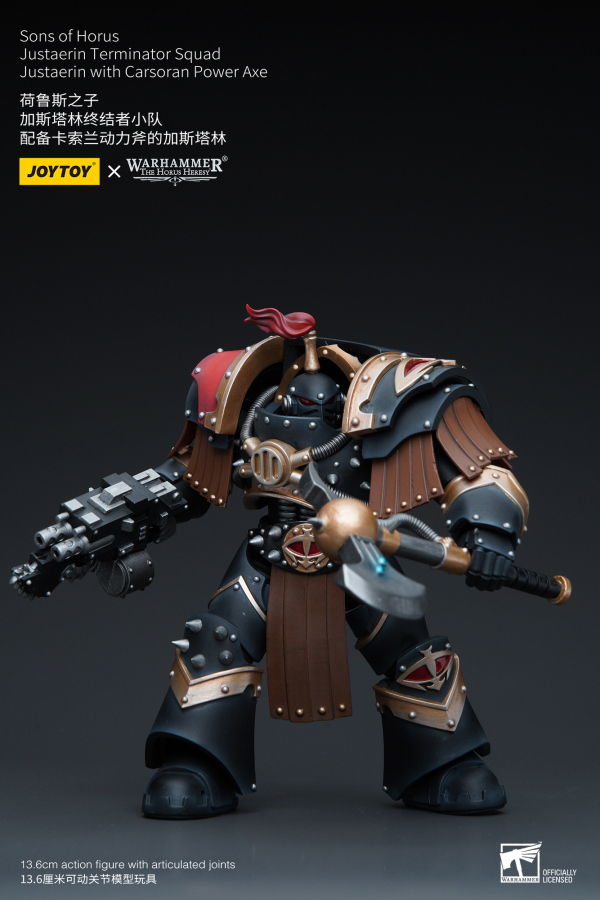 Joy Toy Sons of Horus Justaerin Terminator Squad Justaerin with Carsoran Power Axe | 6973130379718