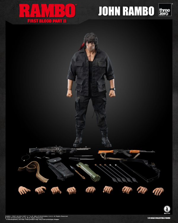 Three Zero Rambo: First Blood Part II - 1/6 John Rambo