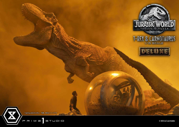 Prime 1 Studio Legacy Museum Collection Jurassic World: Fallen Kingdom (Film) Tyrannosaurus-Rex & Carnotaurus 1/15 scale Deluxe Version | 4580708034874