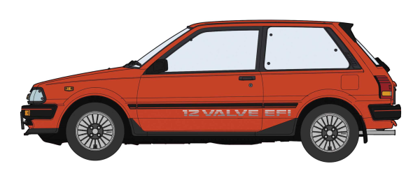 Hasegawa 1/24  TOYOTA STARLET EP71 Si-Limited (3Door) MIDDLE VERSION "RED COLOR"(4967834206601)(4967834206601)