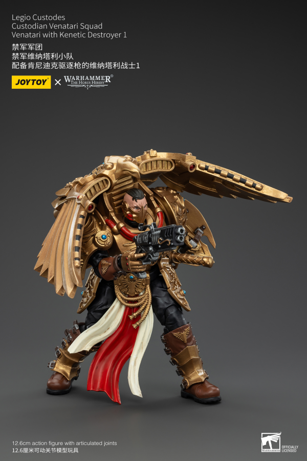 JOYTOY Legio Custodes Custodian Venatari Squad Venatari with Kenetic Destroyer 1(6927054400775)(6927054400775)