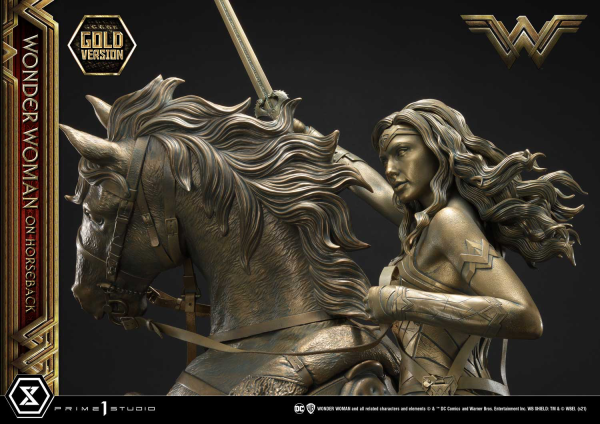 Prime 1 Studio Museum Masterline Wonder Woman (Film) Wonder Woman on HorseBack Gold Version | 4562471909313