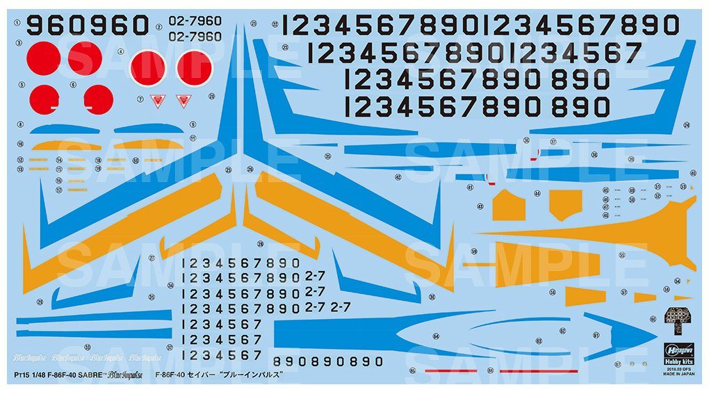 Hasegawa [PT15] 1:48 F-86F-40 SABRE BLUE IMPULSE