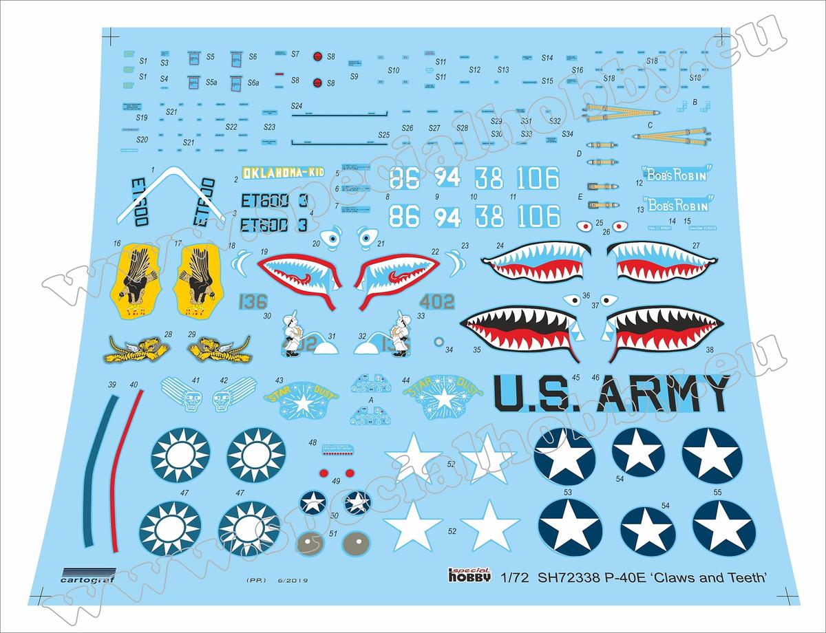 Special Hobby 1/72 P-40E Warhawk 'Claws and Teeth'