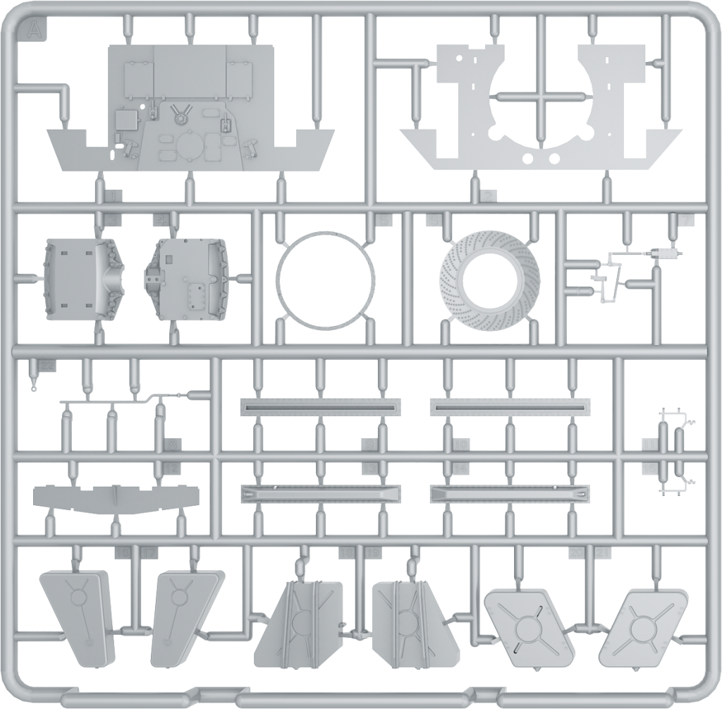 Miniart [35205] 1/35 T-34 Engine(V-2-34) & Transmission Set