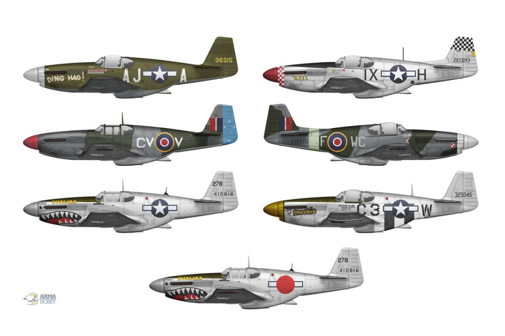 Arma Hobby 1/72 P-51 B/C Mustang Expert Set