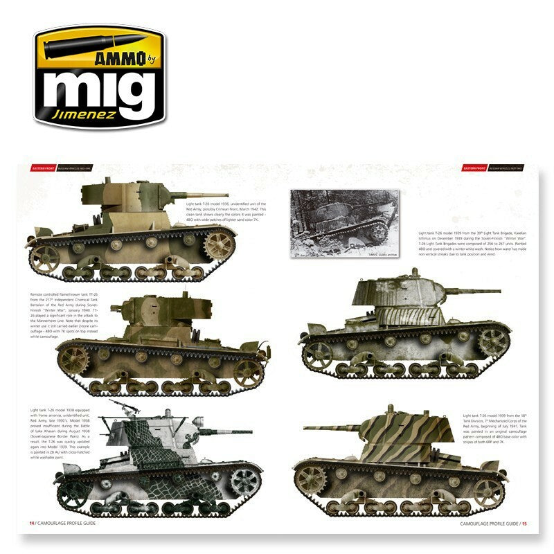 Ammo Mig Eastern Front Russian Vehicles 1935-1945 - Camouflage Profile Guide (English)