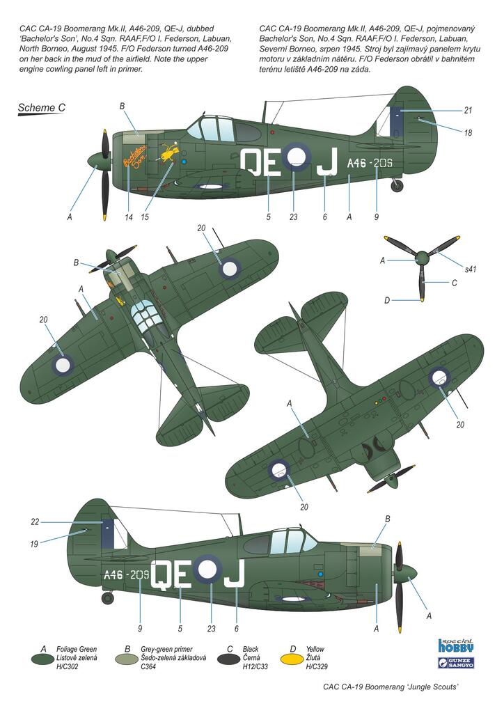 Special Hobby 1/72 CAC CA-19 Boomerang Jungle Scouts