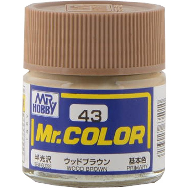 Mr Hobby Mr. Color 43 - Wood Brown (Semi-Gloss/Primary)