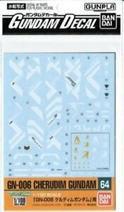 BANDAI Hobby Gundam Decal 64 - 1/100 Cheridum Gundam