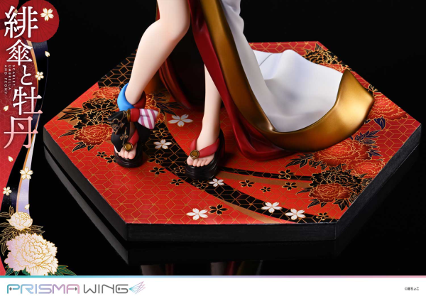 Prime 1 Studio PRISMA WING fuzichoco original Illustration Scarlet Umbrella and Peony 1/7 Scale Pre-Painted Figure | 4582647120397