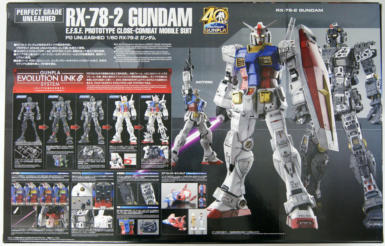 BANDAI Hobby PG UNLEASHED 1/60 RX-78-2 GUNDAM