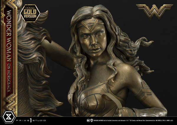 Prime 1 Studio Museum Masterline Wonder Woman (Film) Wonder Woman on HorseBack Gold Version | 4562471909313