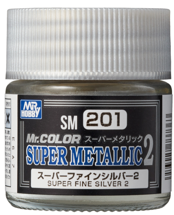 Mr Hobby Mr Color Super Metallic - SM206 Super Chrome Silver 2 | 4973028718737