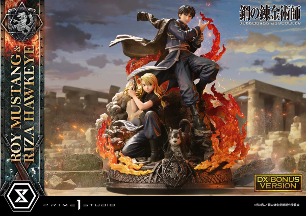 Prime 1 Studio Concept Masterline Fullmetal Alchemist Roy Mustang & Riza Hawkeye DX Bonus Version | 4580708049595