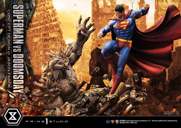 Prime 1 Studio Ultimate Museum Masterline Superman (Comics) Superman VS Doomsday (Concept By Jason Fabok) Deluxe Version(4580708034164)(4580708034164)