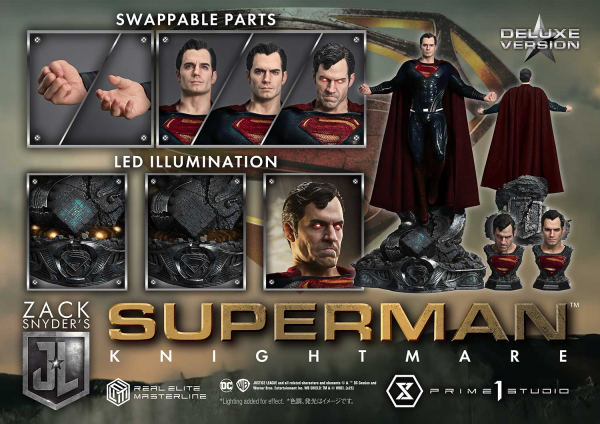 Prime 1 Studio Real Elite Masterline Justice League (Film) Superman Knightmare Color Edition Deluxe Version(4582647120977)(4582647120977)