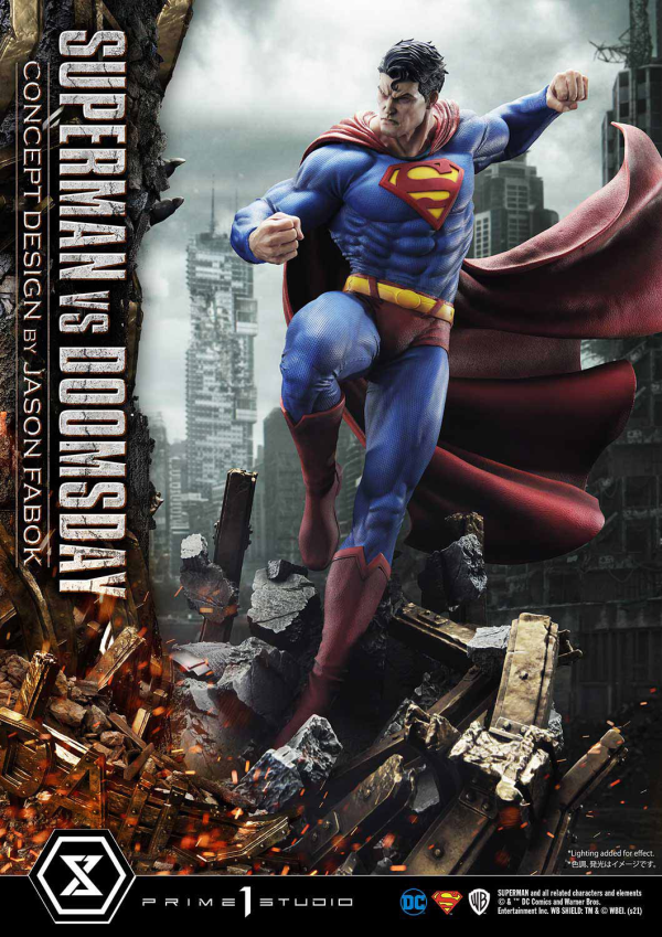 Prime 1 Studio Ultimate Museum Masterline Superman (Comics) Superman VS Doomsday (Concept By Jason Fabok) Deluxe Version(4580708034164)(4580708034164)